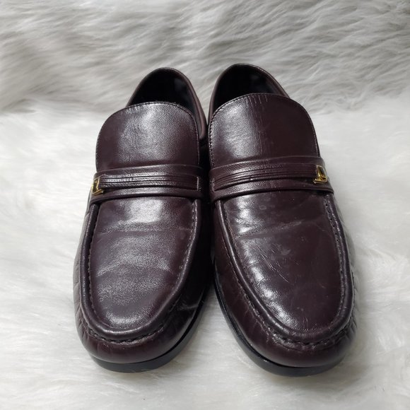Florsheim Riva Mens Brown Leather Slip-On Shoes, 8.5 main image 5